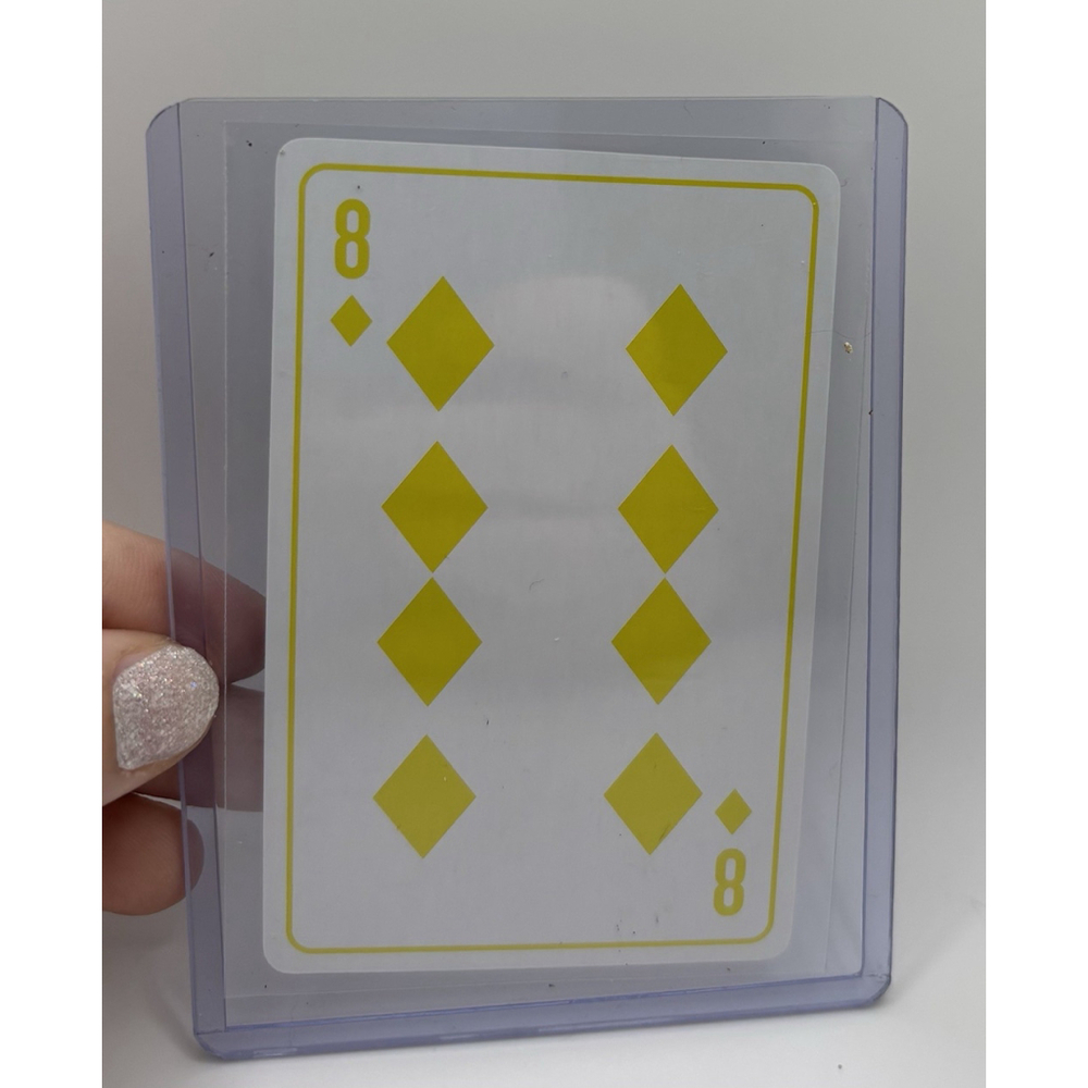 Christian Dior Playing Card 8 of Diamonds Gold